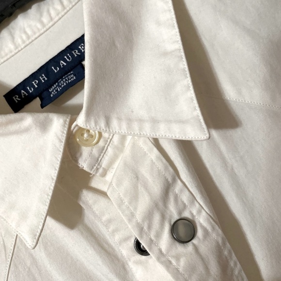 Vintage Ralph Lauren Pearl Snap Shirt Size 10 (M) - Picture 6 of 7
